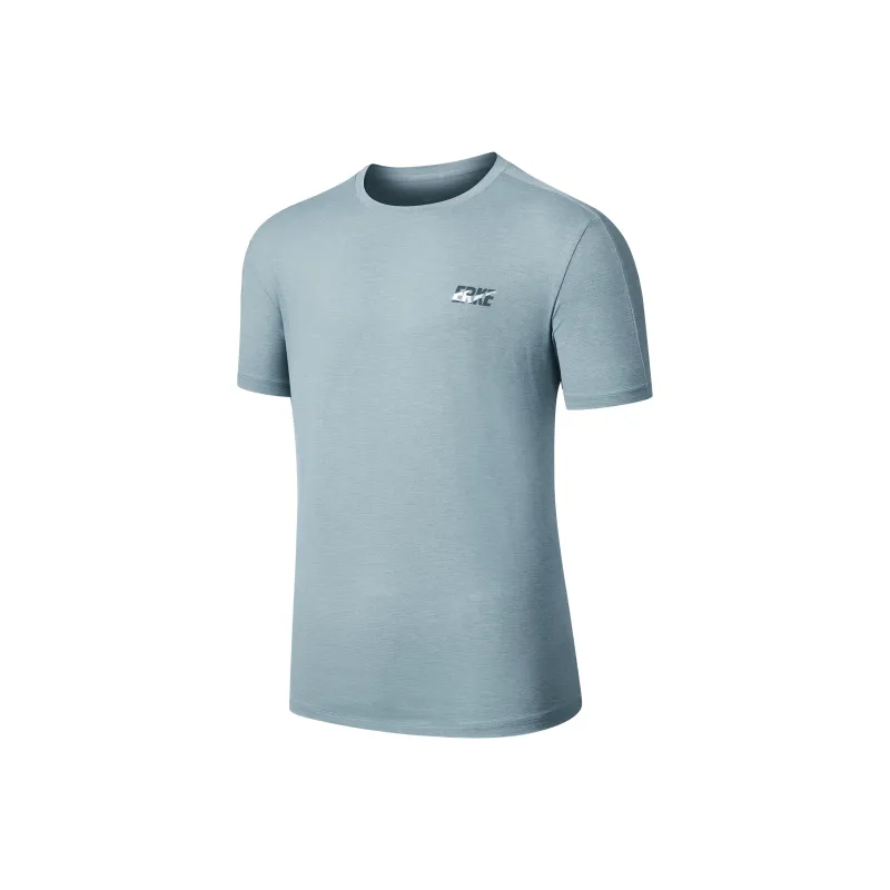 Erke T Shirt Men's Single Dyed Dusty Blue-0