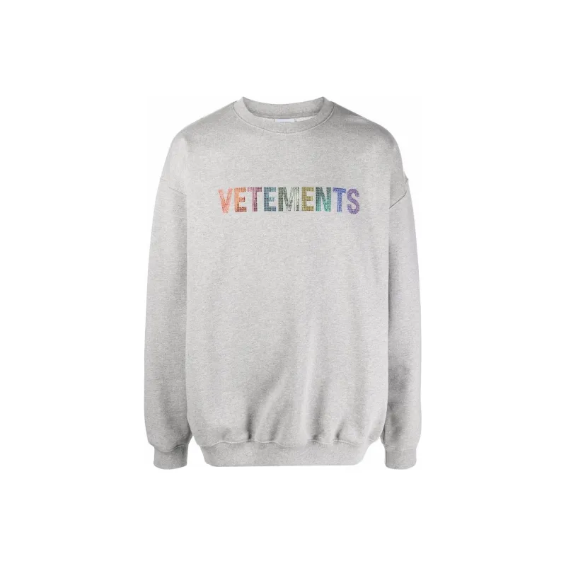 Vetements Sweatshirts Unisex Gray-0
