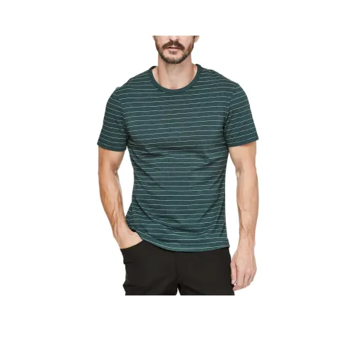 Lululemon 5 Year Basic T-Shirt Men's Green White Stripes