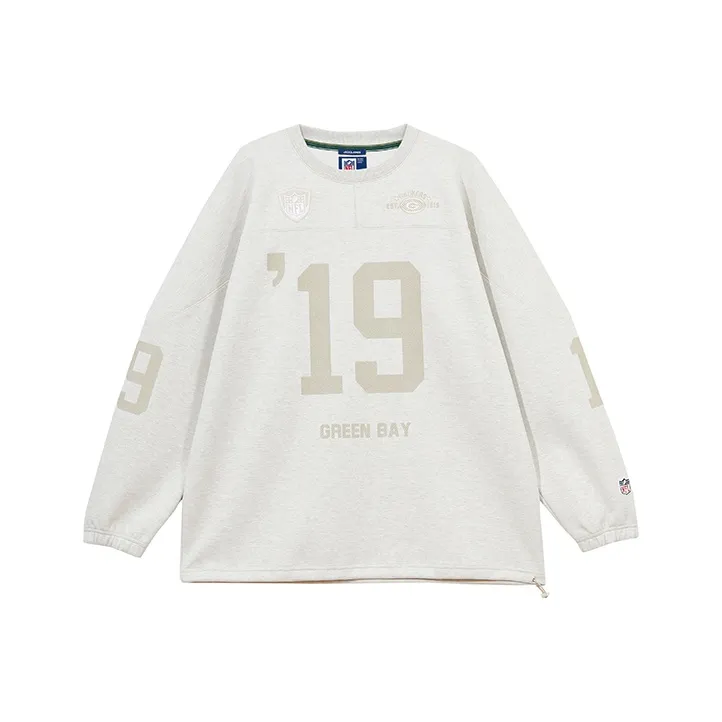 Nfl X JACK&JONES Sweatshirts Unisex G01 Lime Gray Heather Gray-0