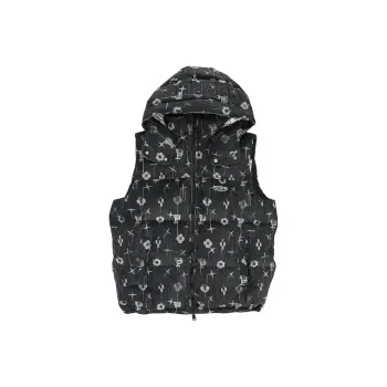 PURPLE BRAND Printed Corduroy Aop Puffer Jacket