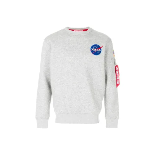 Alpha Industries Sweatshirts Men Gray