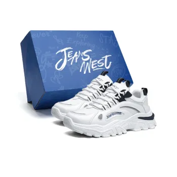 JEANSWEST Chunky Sneakers Unisex Low Top White