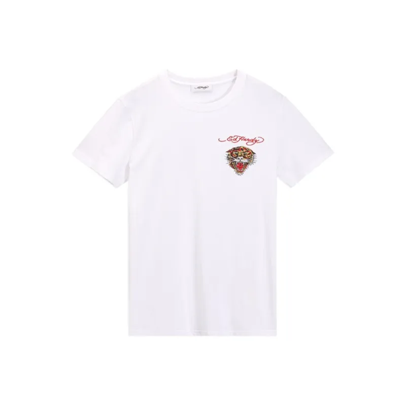 Ed Hardy T Shirts Men White-0