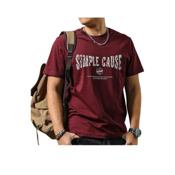 Seasonal Words T Shirt Men's Maroon