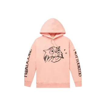 Aries Worried Cat Graphic-print Hoodie