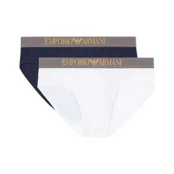 EMPORIO ARMANI Logo waistband Briefs Pack Of Two