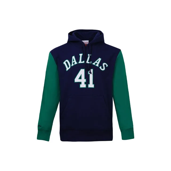 Mitchell Ness Sweatshirts Unisex Navy Blue Green-0