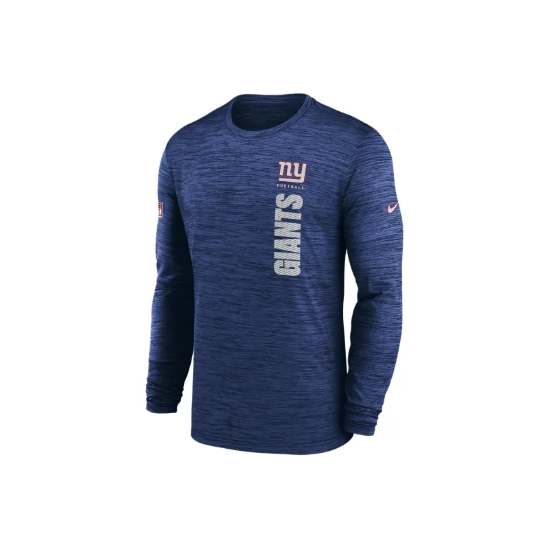 Nike New York Giants Sideline Velocity Men's Nike Dri FIT Nfl Long Sleeve T Shirt-0