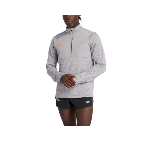 New Balance NYC Marathon AthleticsHeat Grid T-Shirt Men Sports Gray