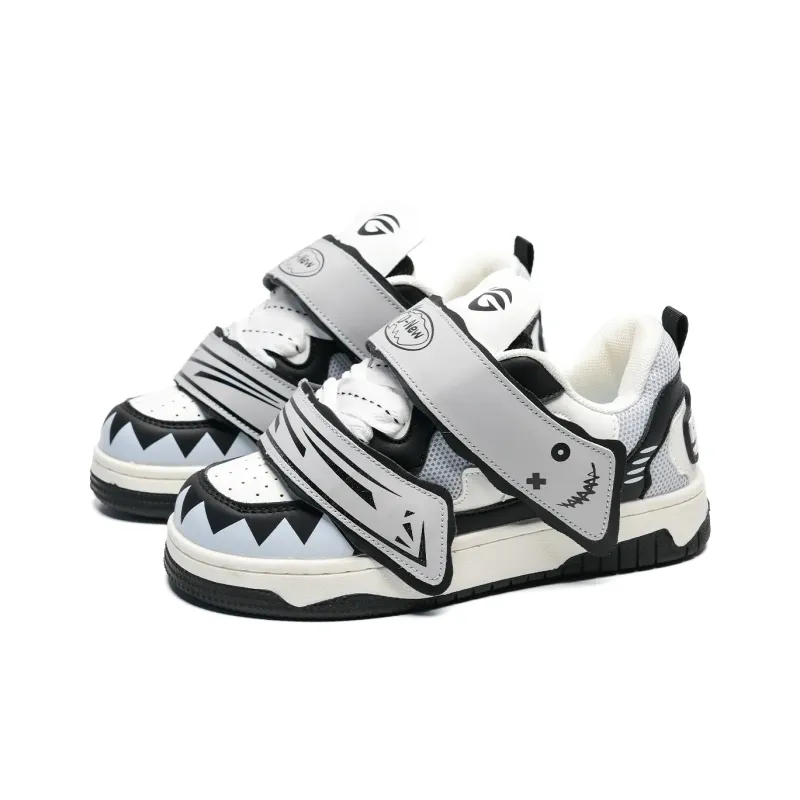 Circle Small Coverage Wear Resistant Lightweight Low Top Skateboard Shoes Unisex-14