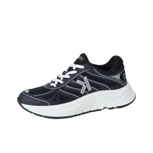 KENZO Low Top Casual Shoes 4cm Women's Black