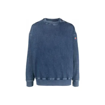 DIESEL D Krib Ne Crewneck Logo Patch Jumper