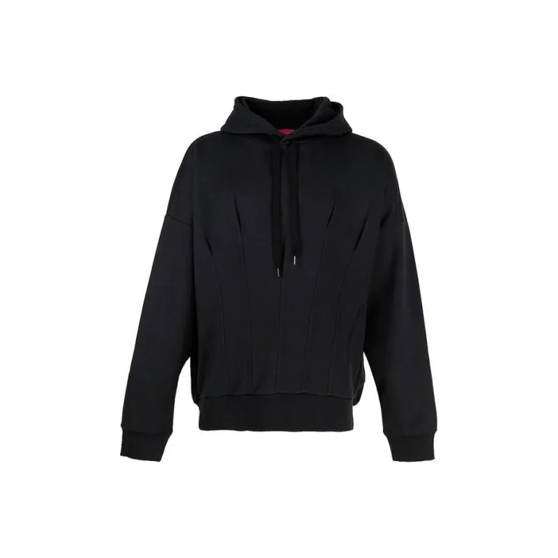 Valentino Pleated Drawstring Long Sleeved Hoodie-0