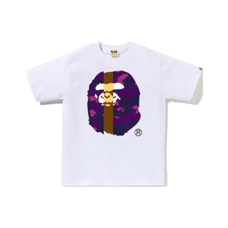 A BATHING APE Color Camo Transform Big Ape Head Tee-1