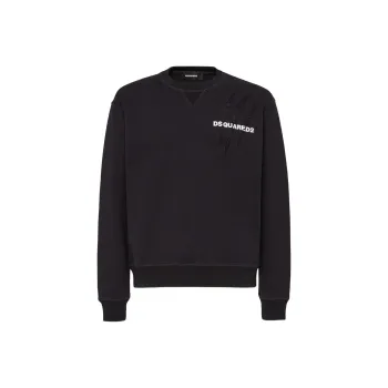 DSQUARED 2 Printed Scratch Cool Fit Crewneck Sweatshirt