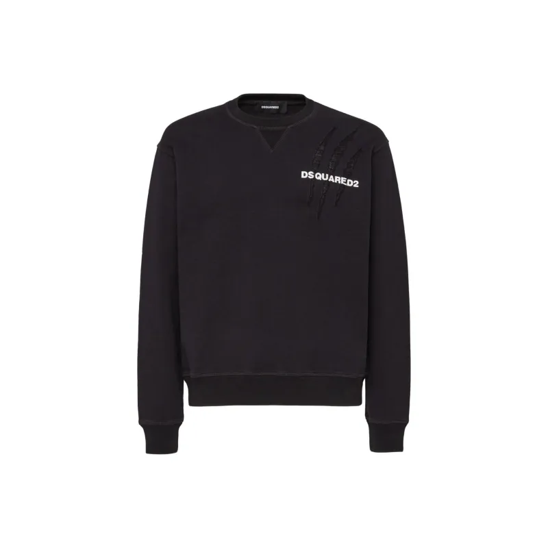 DSQUARED 2 Printed Scratch Cool Fit Crewneck Sweatshirt-0