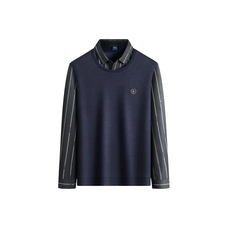 KAISER T Shirts Men Navy Blue-0