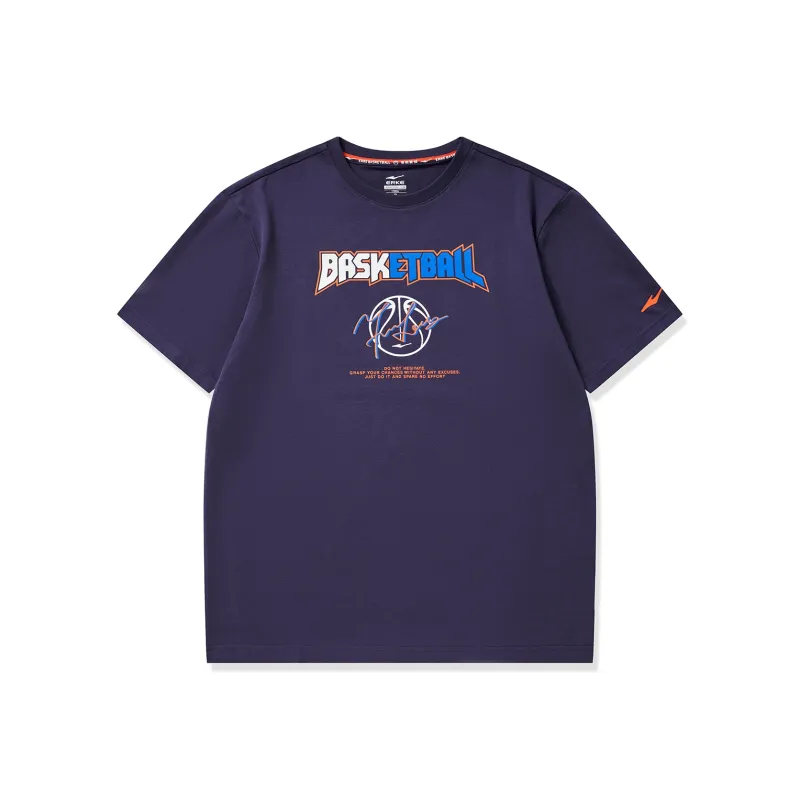 Erke T Shirt Men's Dusty Light Purple-0