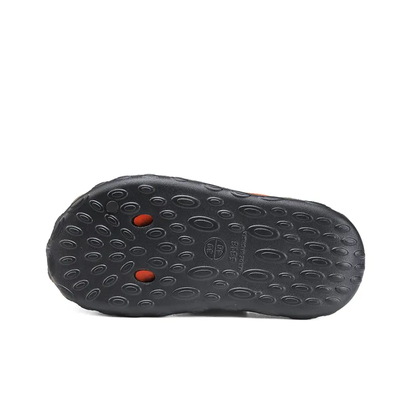JEANSWEST The Unique Graffiti Niche Design Sense Of The National Tide Beach Sandals Men's-6