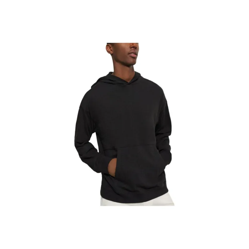 THEORY Layer Hoodie In Cotton Sweatshirt Men's Black-0