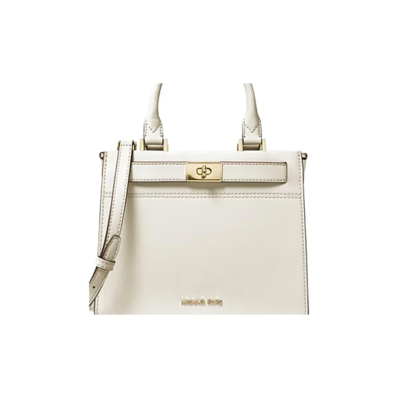 MICHAEL KORS MICHAEL KORS Luggage Collection Leather Handbag Shoulder Bag Crossbody Bag Medium Size Women's Milk White-2