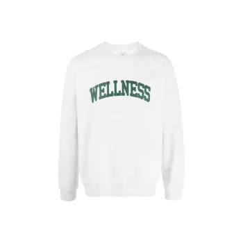 SPORTY & RICH Wellness print Crew neck Sweatshirt
