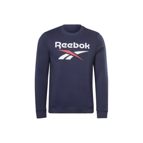 Reebok RI FLC BIG LOGO CREW Sweatshirt Men's Marine Blue