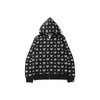 A BATHING APE Monogram Full Zip Hoodie