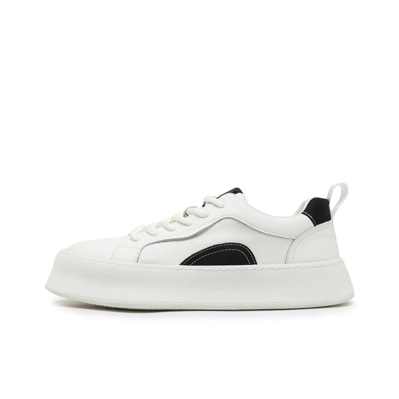 ENRICO COVERI Low Top Skateboard Shoes Men's White Black-0
