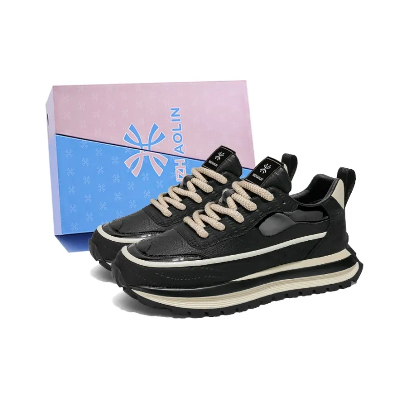 YUZHAOLIN Anti-Slip And Wear-Resistant Height Increasing Low-Top Casual Shoes Men's Box-10