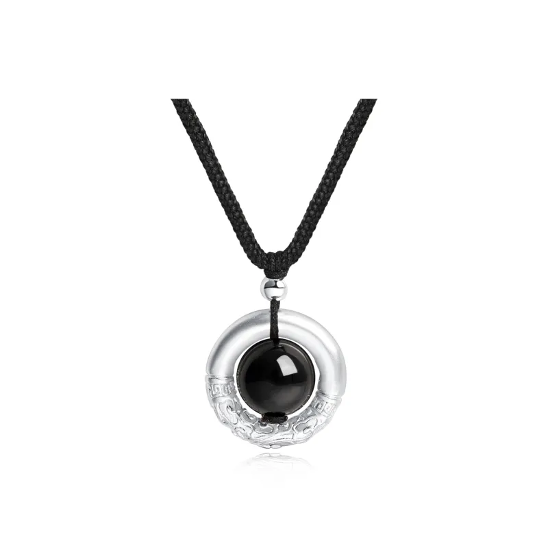 Lao Feng Xiang Agate Jade Necklaces Unisex-5