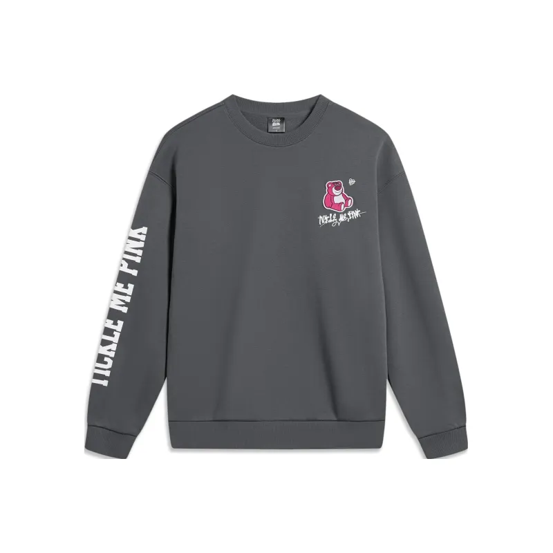LiNing x Disney Sweatshirt Unisex Black Pine Gray-0