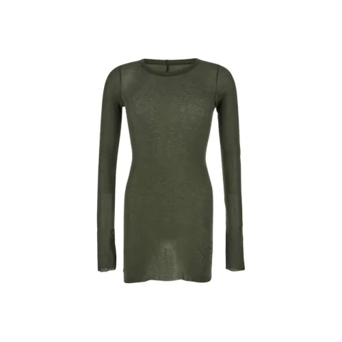 RICK OWENS Long Sleeved Semi Sheer Top