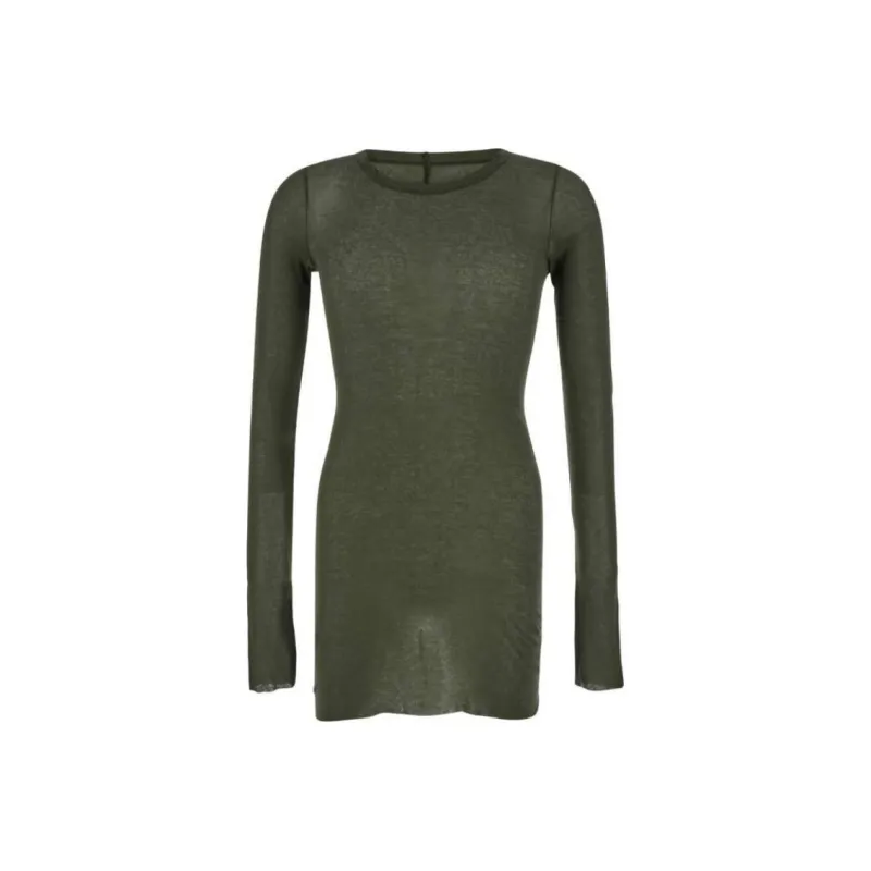 RICK OWENS Long Sleeved Semi Sheer Top-0