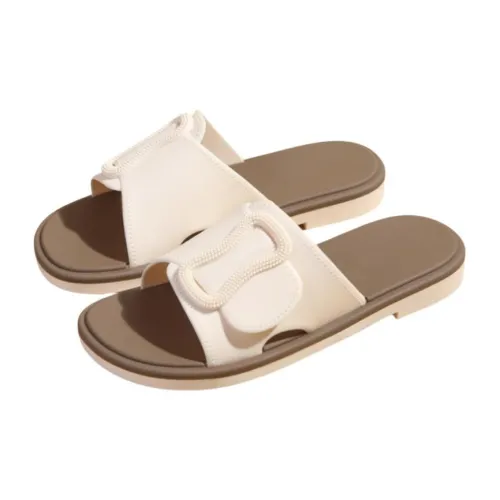 Thin Strips Sandal Slippers Women's, Beige