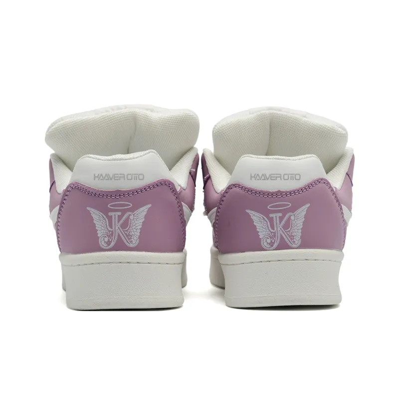 KAAVER OTTO Slip Resistant Cushioning Breathable Skateboard Shoes Unisex Chanel Inspired Purple-7
