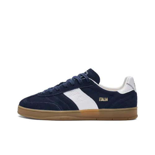 Kappa Back to Back Anti Slip Wear Resistant Low Top Skateboard Shoes Unisex Blue White