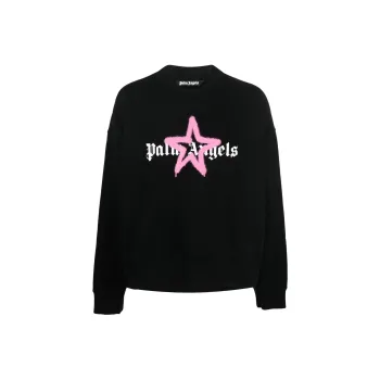 PALM ANGELS Star Sprayed Crewneck