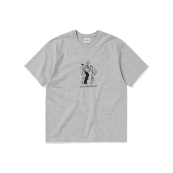Thisisneverthat Long Field Collaboration FW24 T Shirt Unisex Gray