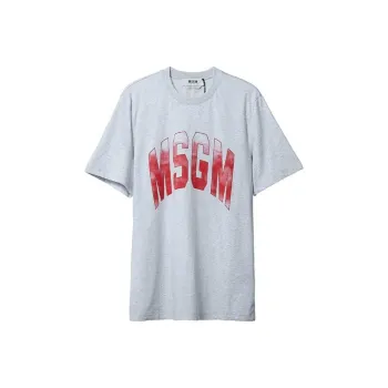 MSGM T Shirts Men Gray