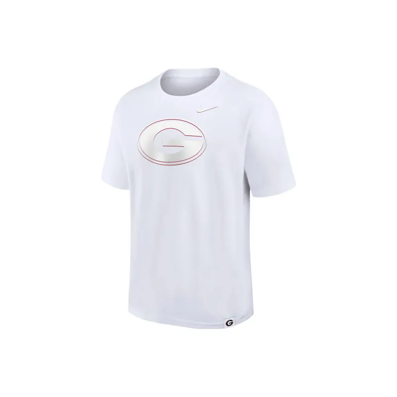 Nike GeorgiaMax90 Bulldogs Statement T-Shirt Men's White-0