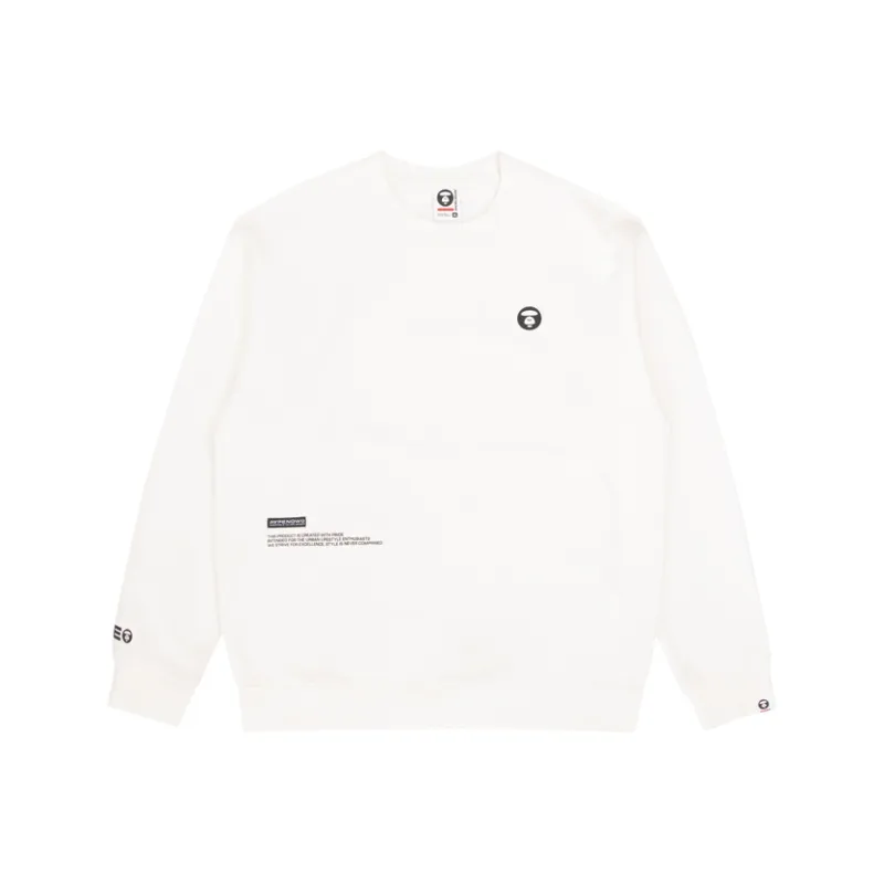 Aape Logo patch Crew Neck Sweatshirt-6