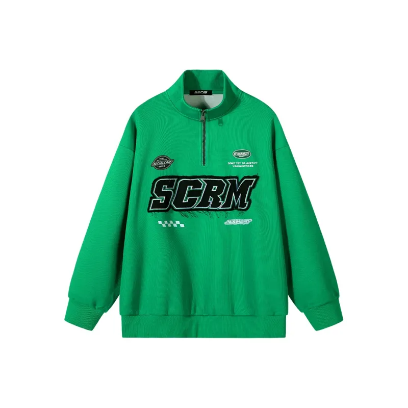 SCRM Half Turtleneck Loose Fit Sweatshirt Unisex-20