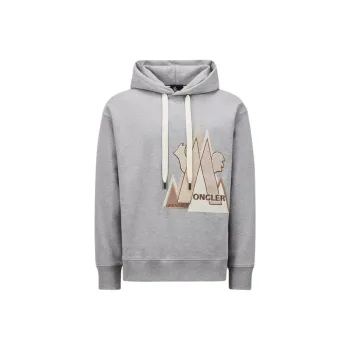 Moncler Logo Printed Drawstring Hoodie