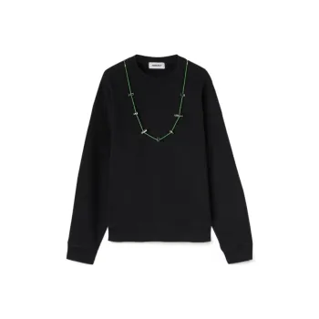 AMBUSH Stopper Detailed Long Sleeved Sweatshirt