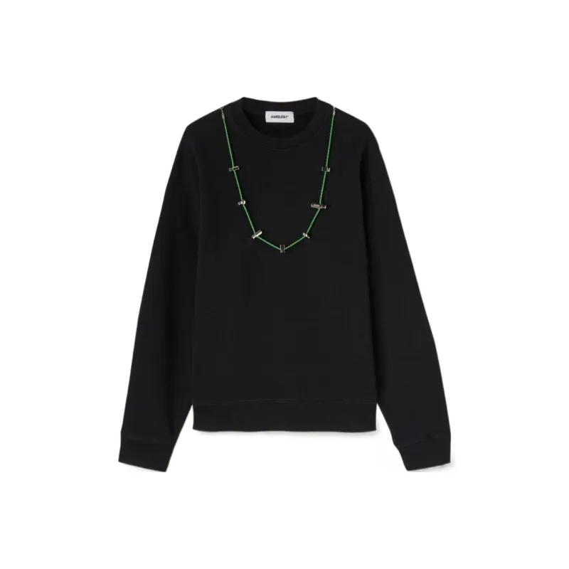 AMBUSH Stopper Detailed Long Sleeved Sweatshirt-0