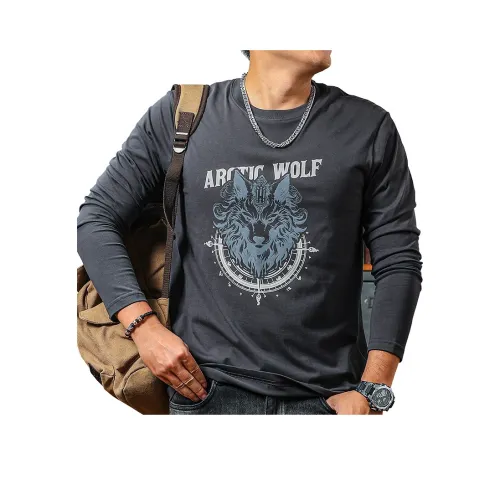 Seasonal Words T Shirt Men's Iron Gray