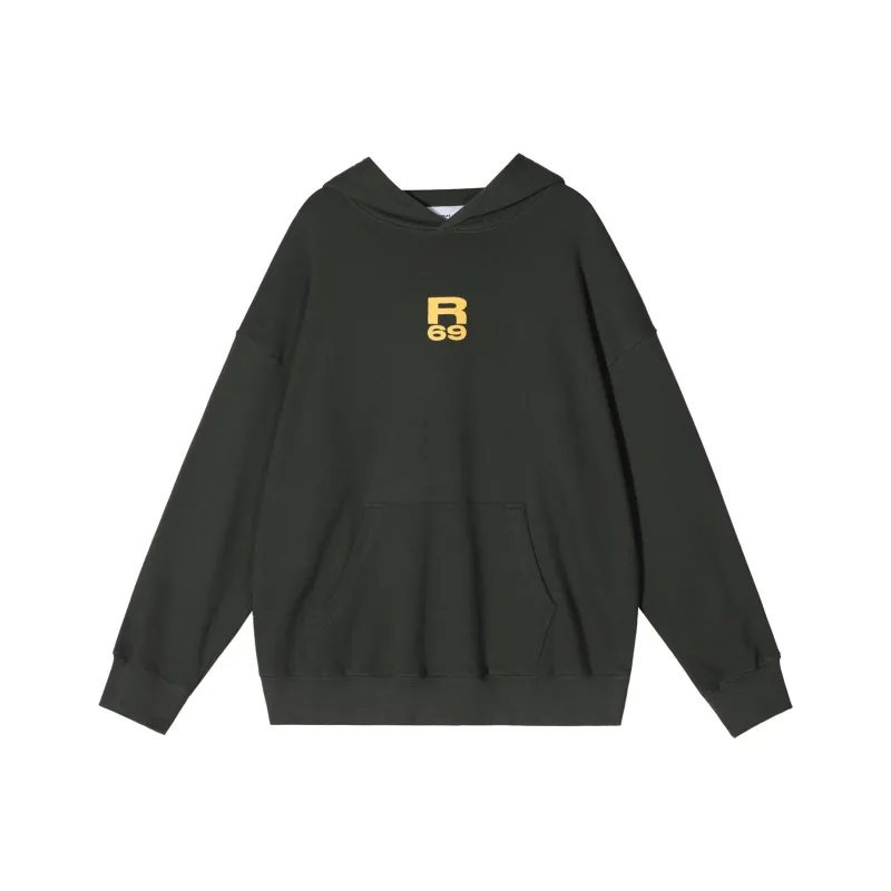 R69 Fall And Winter Hooded Loose Fit Sweatshirt Unisex-0