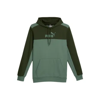 PUMA Essentials Color Block Men's Hoodie Sweatshirt Men's Green